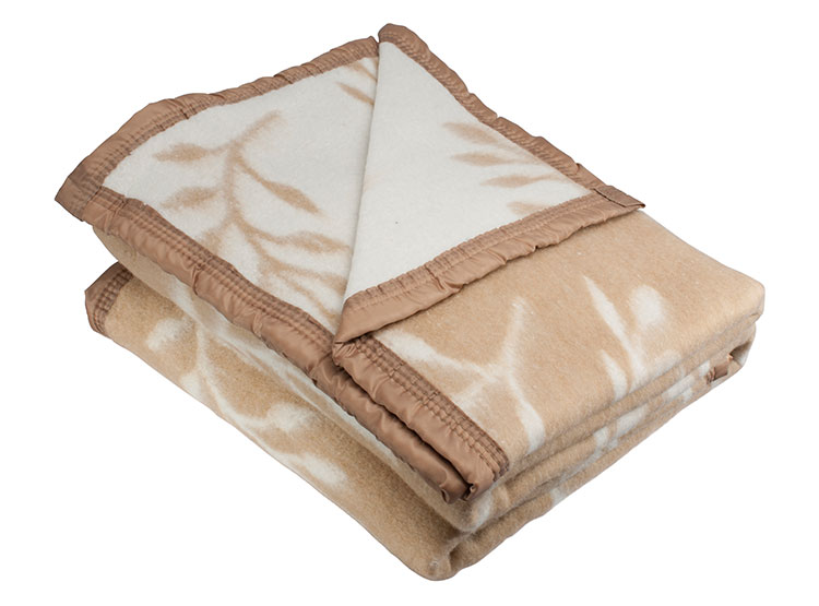 FRAZADA ANDES RAMA JACQUARD BEIGE 2 PL - 1