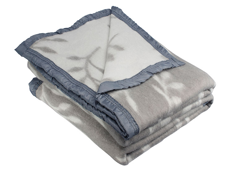 FRAZADA ANDES RAMA JACQUARD GRIS 2 PL - 1