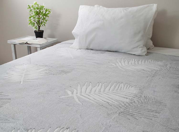 FRAZADA DORAL FLANNEL MALI GRIS 1.5 PL - 2