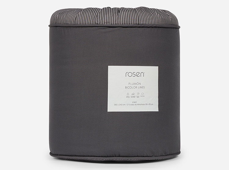 PLUMÓN ROSEN LINES CHARCOAL 2 PLAZAS MULTICOLOR - 6