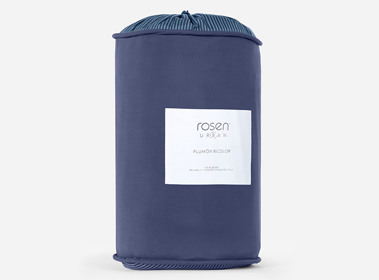 PLUMÓN ROSEN LINES DENIM 1.5 PLAZAS MULTICOLOR - 6