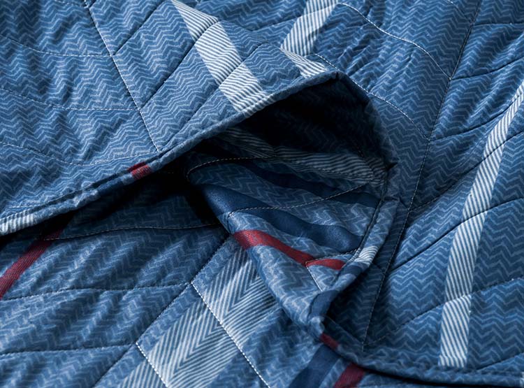 QUILT AMERICAN FAMILY ESTAMPADO MARINE 2 PL - 4