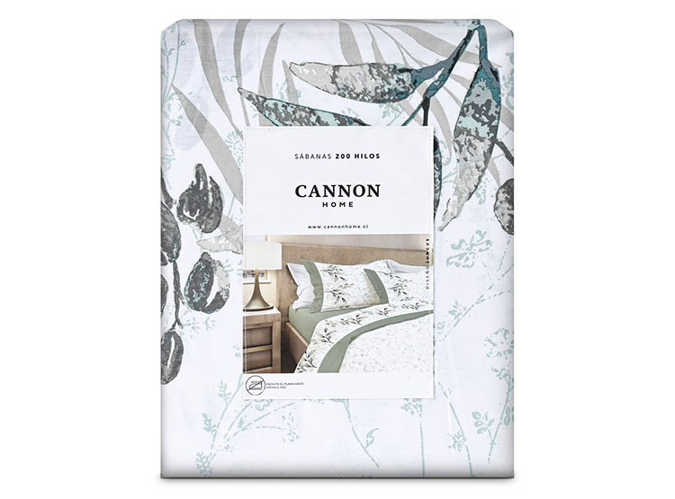 JUEGO DE SÁBANAS CANNON JUNCUS 2 PLAZAS 200 HILOS MULTICOLOR - 4