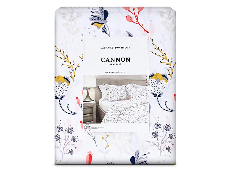JUEGO DE SÁBANAS CANNON SEAGRASS 1.5 PLAZAS 200 HILOS MULTICOLOR - 4