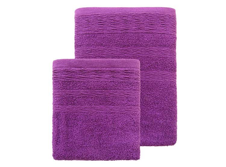 JUEGO DE TOALLAS IDETEX ILLUSIONS FUCSIA - 1