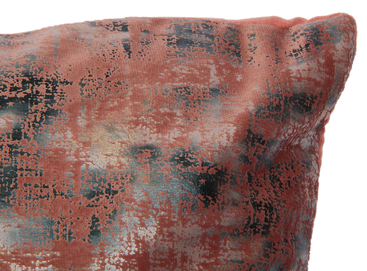 COJIN RIPLEY HOME VELVET METAL 45 X 45 CM ROSADO - 2