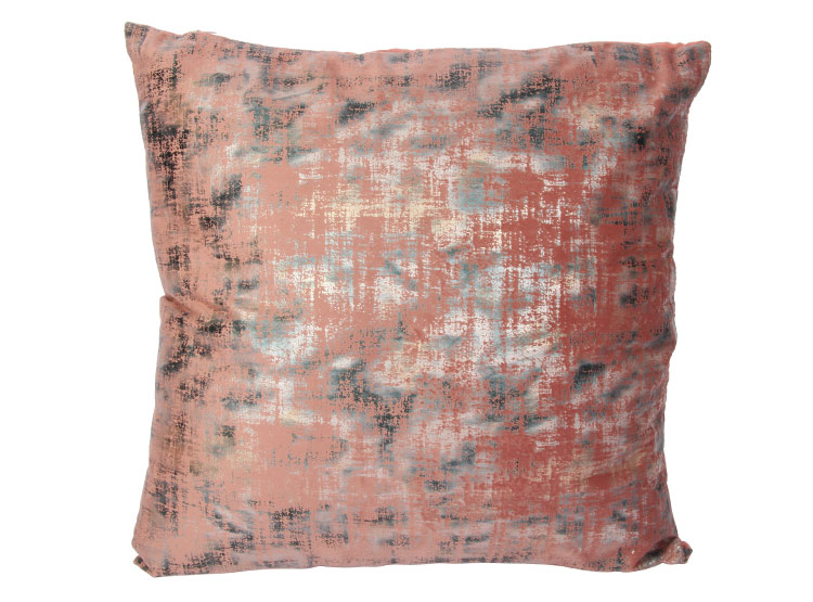 COJIN RIPLEY HOME VELVET METAL 45 X 45 CM ROSADO - 1