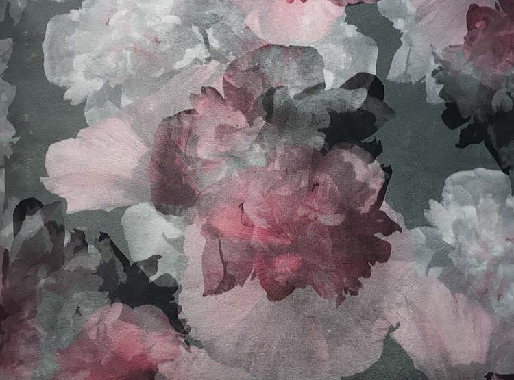 COJIN RIPLEY HOME FLORES VELVET 45 X 45 CM ROSADO - 2