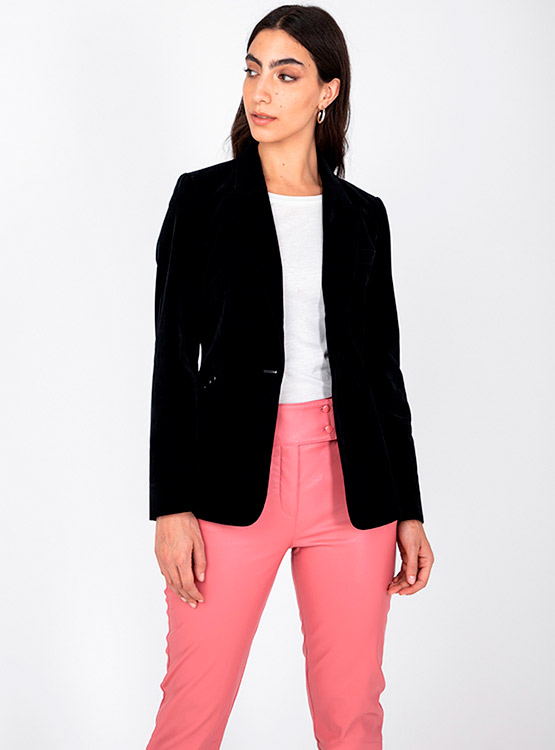 Ripley - BLAZER IO TERCIOPELO CON TACHAS EN BOLSILLOS