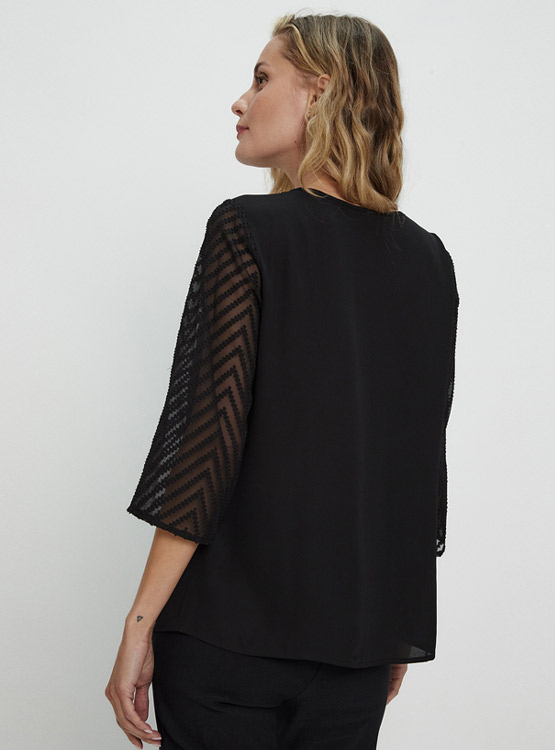 BLUSA MA GRIFFE ESCOTE REDONDO - 3