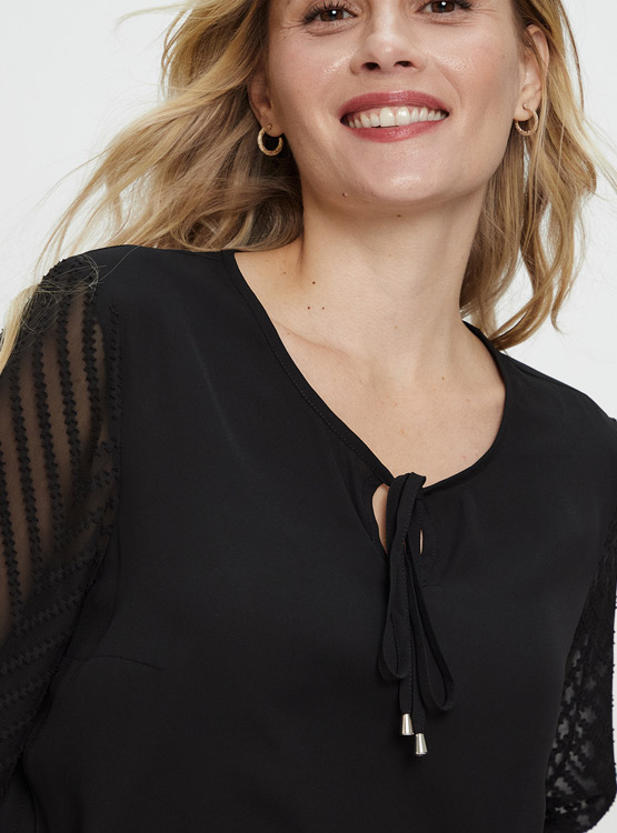 BLUSA MA GRIFFE ESCOTE REDONDO - 4