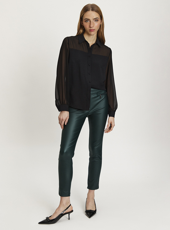 BLUSA IO CAMISERA CON TRANSPARENCIA