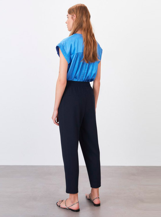 BLUSA SFERA SATINADA MANGA CORTA - 2