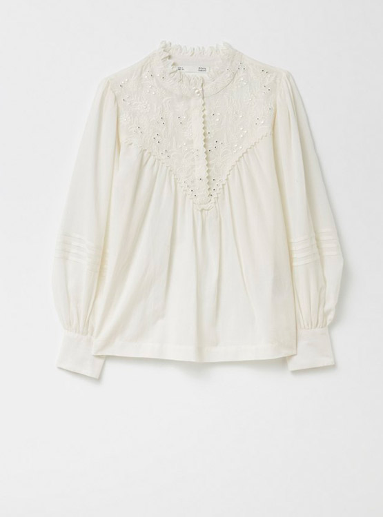 BLUSA SFERA MANGA LARGA CUELLO ALTO - 6