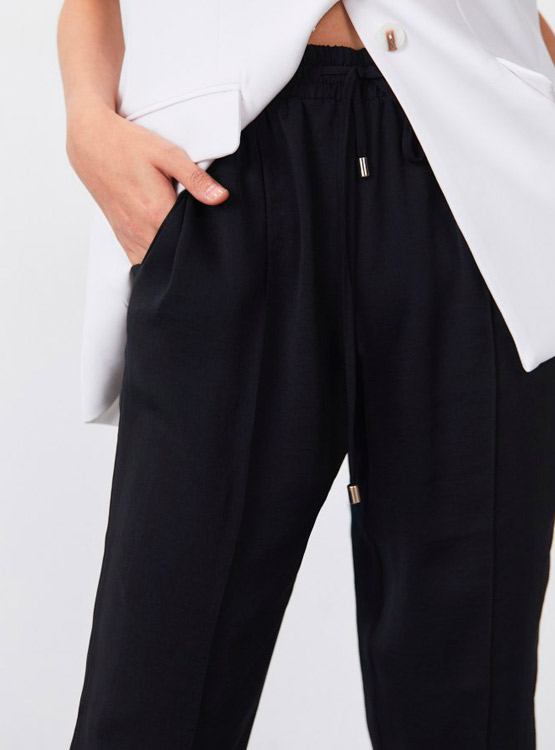 PANTALON SFERA LISO FLUIDO CIERRE DE CORDONES - 4
