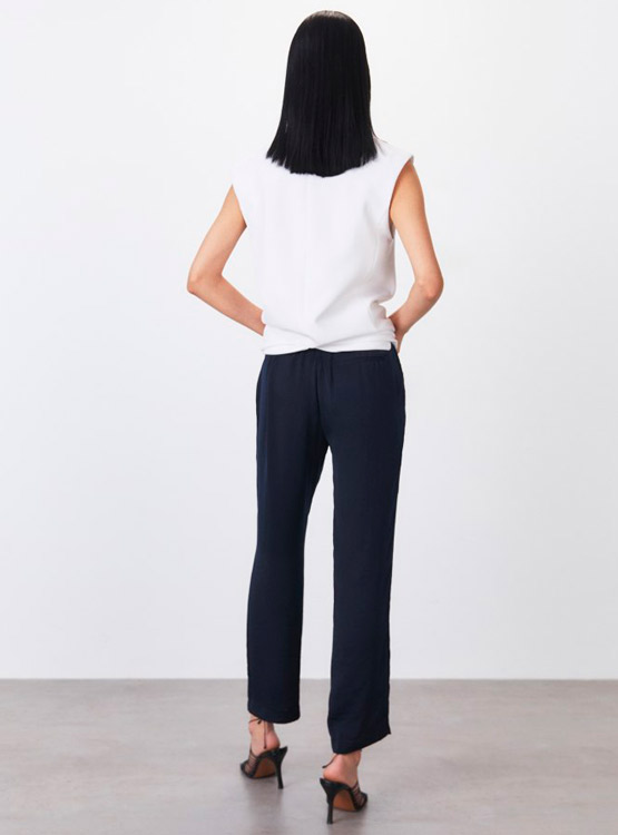 PANTALON SFERA LISO FLUIDO CIERRE DE CORDONES - 3