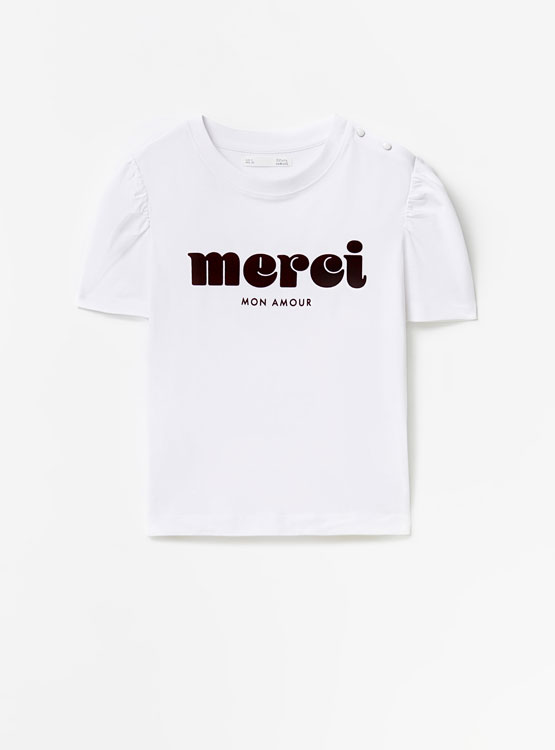 POLERA MANGA CORTA ALGODÓN MUJER SFERA FLOCK - 5