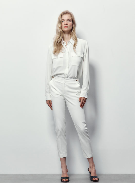 PANTALÓN MUJER SFERA CAPRI CON HEBILLA - 1