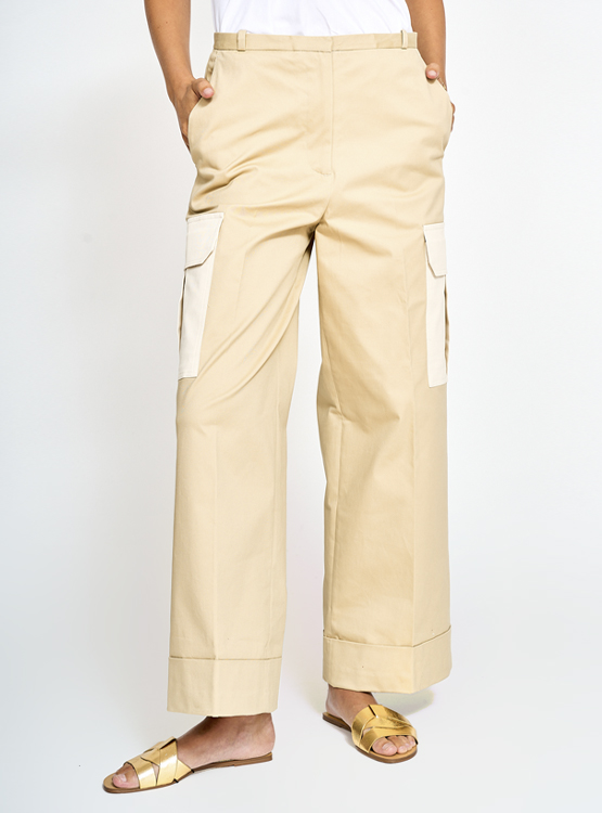 PANTALÓN ALGODÓN MUJER SFERA CARGO - 2