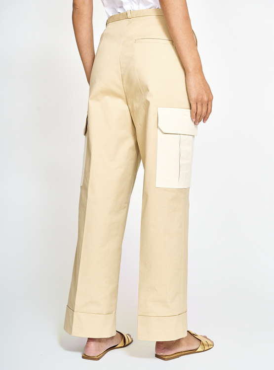 PANTALÓN ALGODÓN MUJER SFERA CARGO - 3