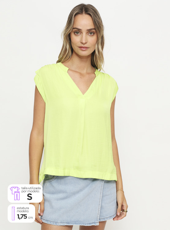 BLUSA SFERA SIN MANGAS