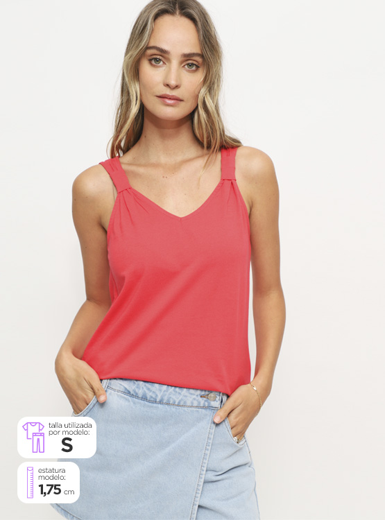 POLERA SFERA SIN MANGAS LISA - 1