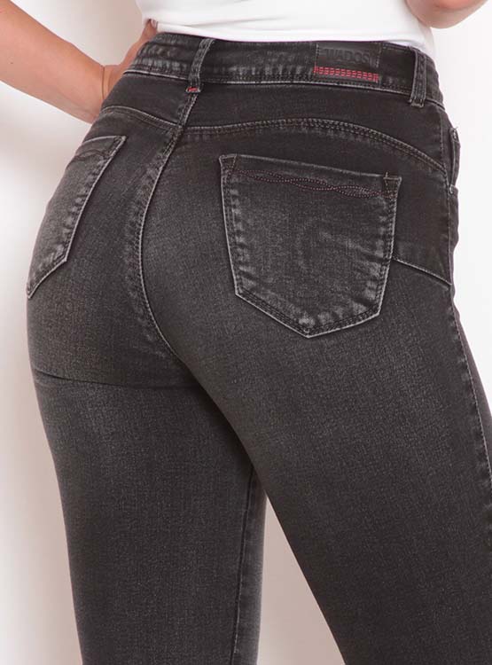 Ripley - JEANS WADOS REGULAR PITILLO TIRO ALTO