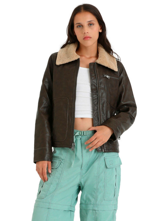 Veste En Cuir Levi's Taille XXL - Style Biker - Noire - Neuve Avec étiquettes