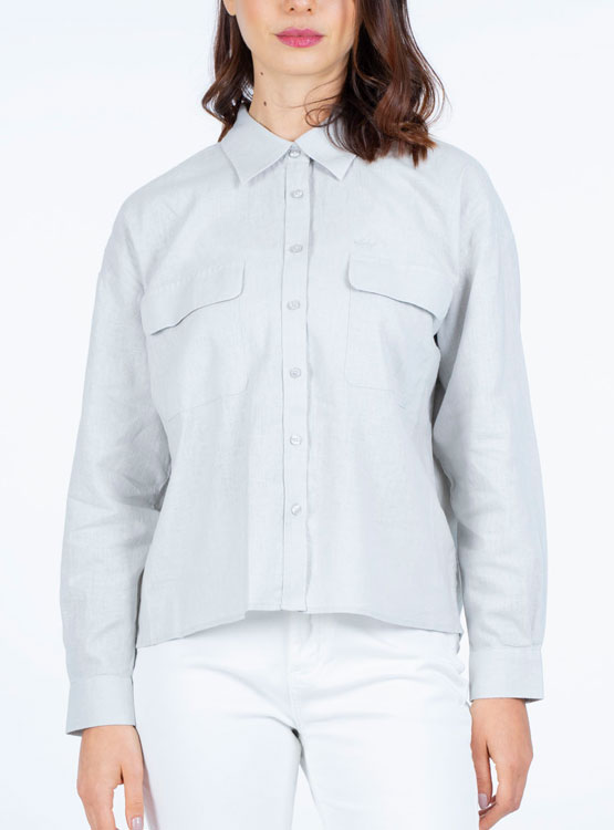BLUSA MANGA LARGA LINO MUJER ELLUS - 2