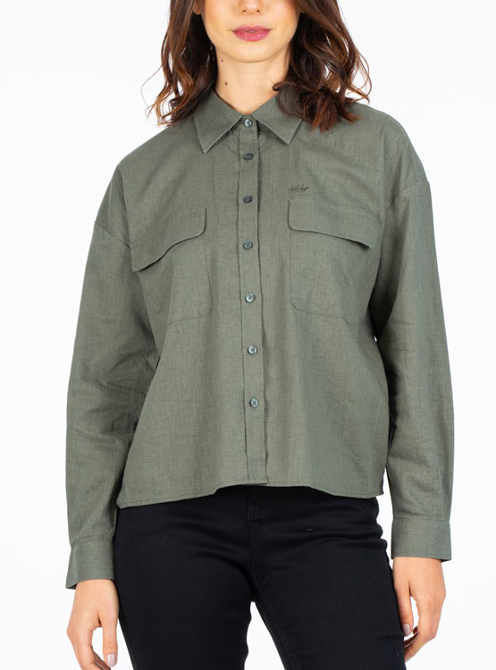 BLUSA MANGA LARGA LINO MUJER ELLUS - 2
