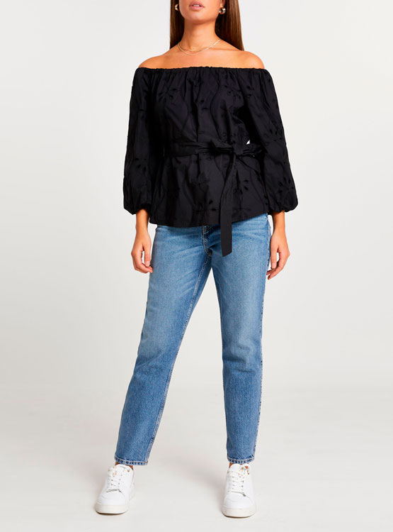 Blouson Bomber Blanc River Island - Taille 10 - Occasion Très Bon état - Veste Légère En Polyester