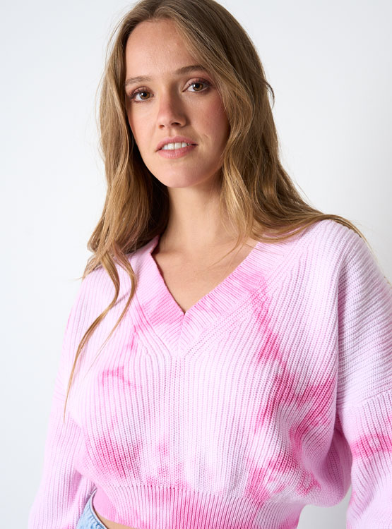 Pull Tally Weijl Noir - Taille XS, Occasion En Très Bon état, Col V