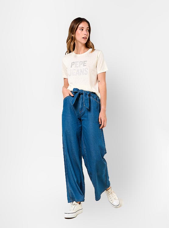 POLERA MUJER PEPE JEANS LOGO - 4