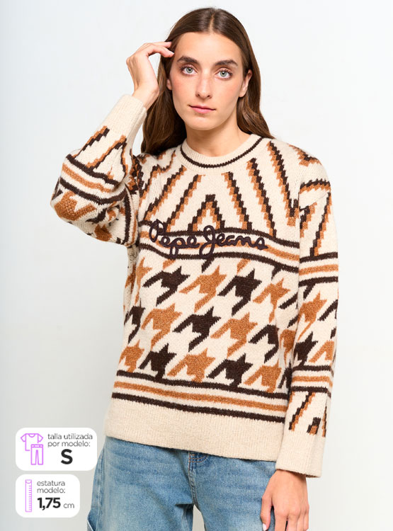 T-shirt Donna Pepe Jeans Zelda | Cotone 100% | Girocollo Con Bandiera Britannica