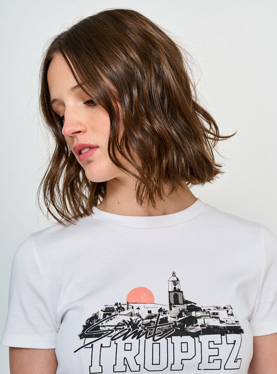 POLERA MANGA CORTA ALGODÓN MUJER TALLY WEIJL - 3