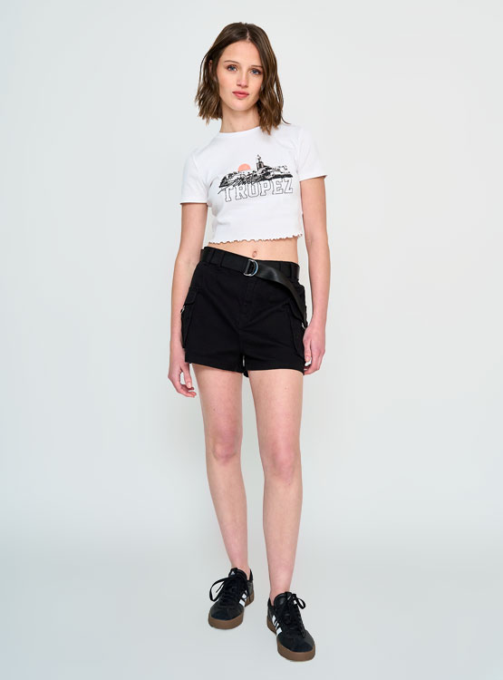 POLERA MANGA CORTA ALGODÓN MUJER TALLY WEIJL - 4