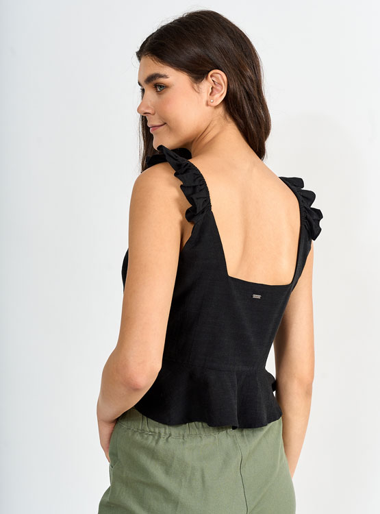 BLUSA MANGA CORTA ALGODÓN MUJER PEPE JEANS BOTONES - 2