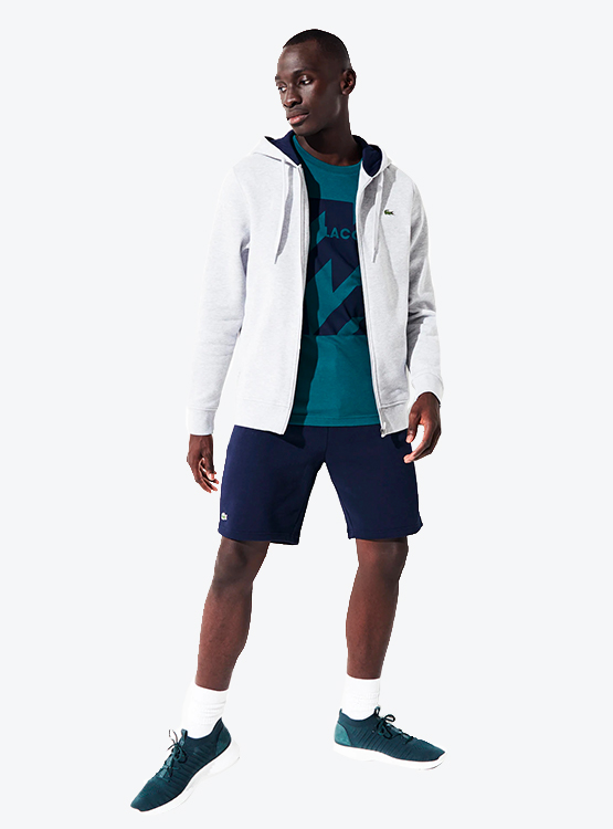 Ripley - POLERÓN LACOSTE MODELO FULL ZIPPER CON CAPUCHA