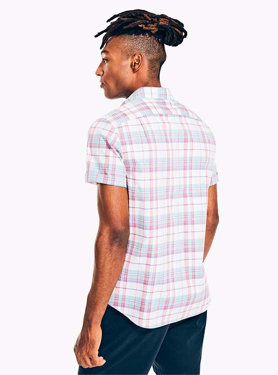Camisa A Cuadros Negra Para Niños - Manga Corta, Poliéster, Para Verano Y Diario - Talla Pequeña/mediana