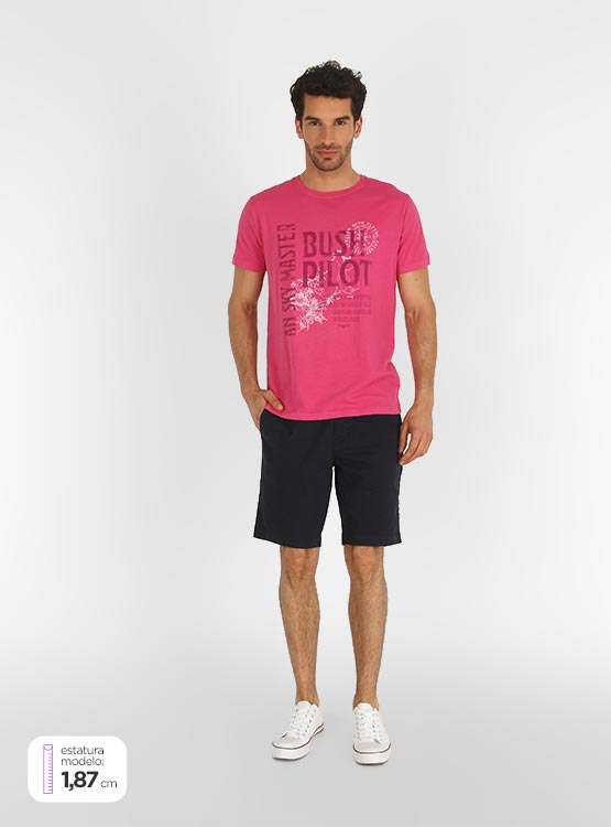 POLERA MANGA CORTA ESTAMPADA FEROUCH