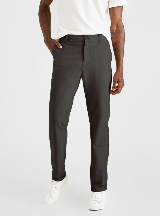 Pantalon Décontracté Homme Dockers - Coupe Droite, Flex 360, Anti-Froissé - Style Chino/Casual