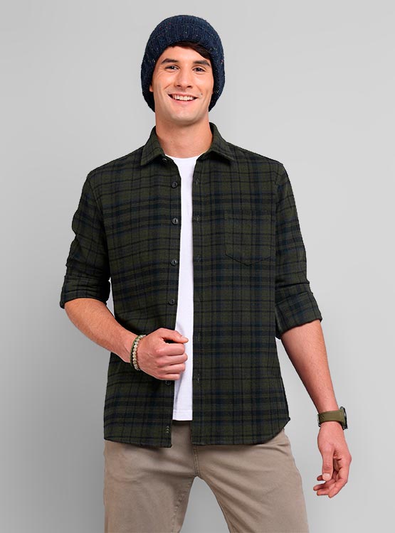 CAMISA MANGA LARGA ALGODÓN TAILORED HOMBRE ARROW ESCOCESA