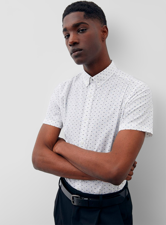 CAMISA SFERA ESTAMPADA CALCE SLIM MANGA CORTA - 3