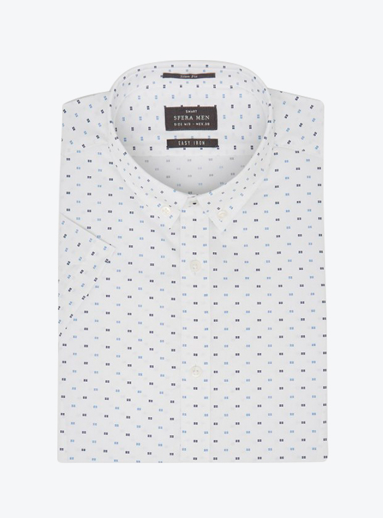 CAMISA SFERA ESTAMPADA CALCE SLIM MANGA CORTA - 5