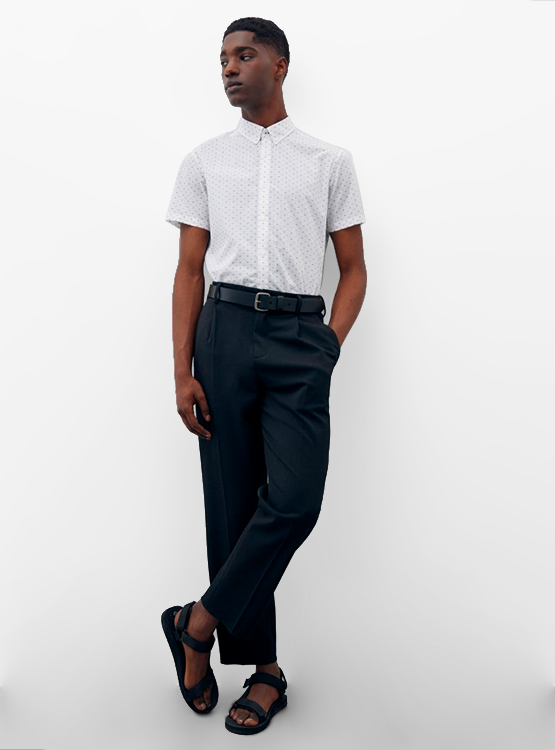 CAMISA SFERA ESTAMPADA CALCE SLIM MANGA CORTA - 1