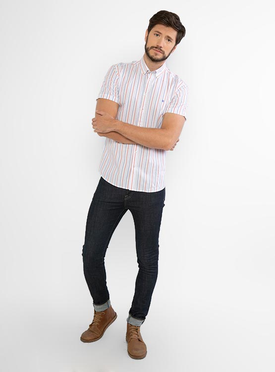 CAMISA GIVENCHY MANGA CORTA CASUAL LINEAS - 1