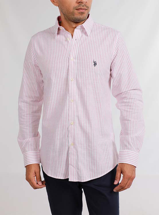 CAMISA US POLO ASSN MANGA LARGA SLUB - 1