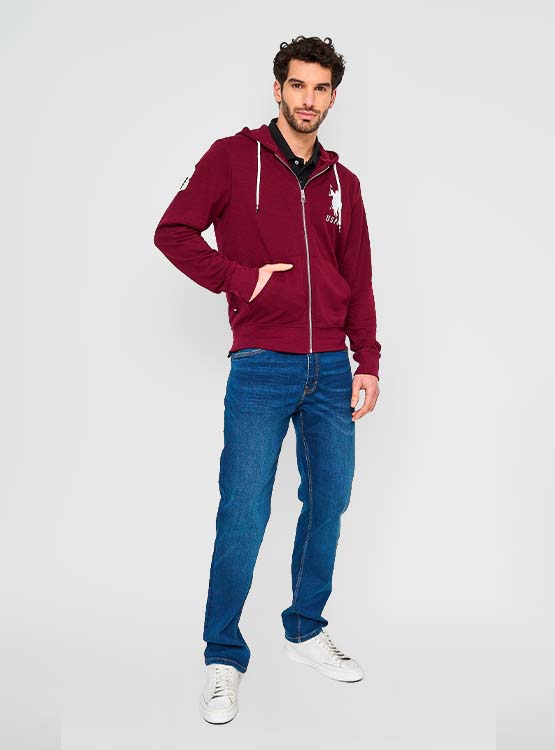 POLERÓN HOMBRE US POLO ASSN FULL ZIPPER - 4
