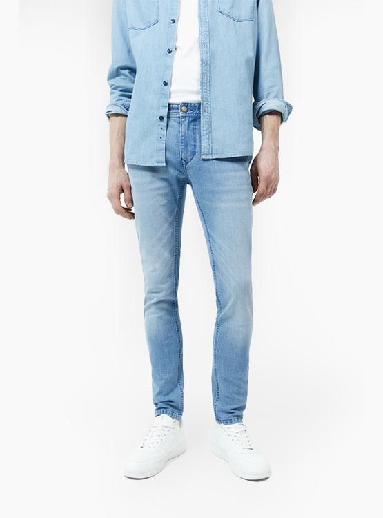 Jeans Skinny Bleach Para Hombre Burton - Estilo Ajustado