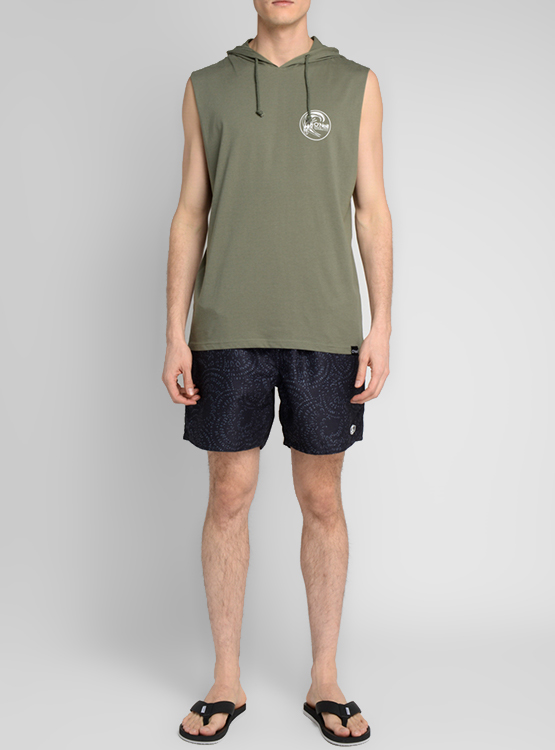 POLERA O'NEILL ESTAMPADO CALIFORNIA CALCE REGULAR MANGA SIN_MANGAS CON GORRO